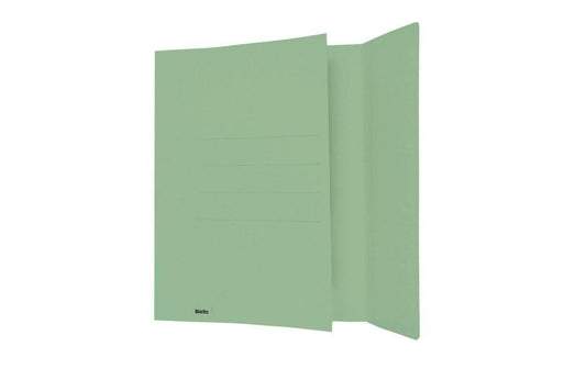 Biella | Einlagemappen A4, 3 Rillen, grün | 240 gm², 31x23/24 cm, 50 Stk.