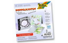 Folia Doppelkarten quadratisch 220 g/m2