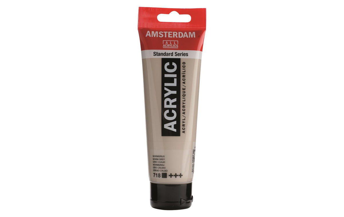 Amsterdam, Acrylfarbe Standard 718 Warmgrau