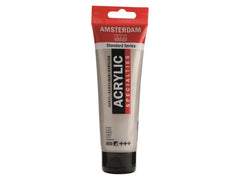 Amsterdam | Acrylfarbe Standard 800 Silber H | 120 ml, Farbe: Silber, Halbdeckend