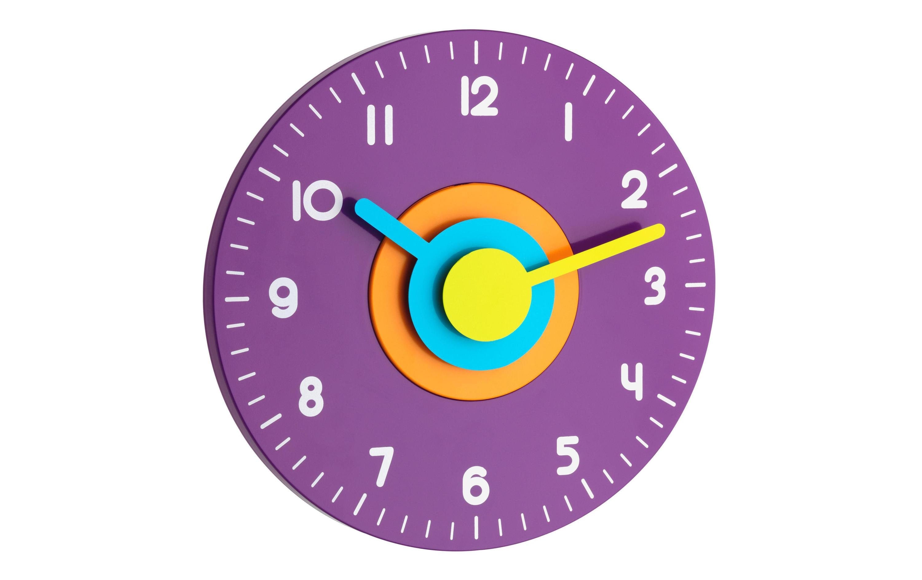 TFA Design Wanduhr violet