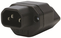 Umwandlungsstecker IEC320 auf T13, sw