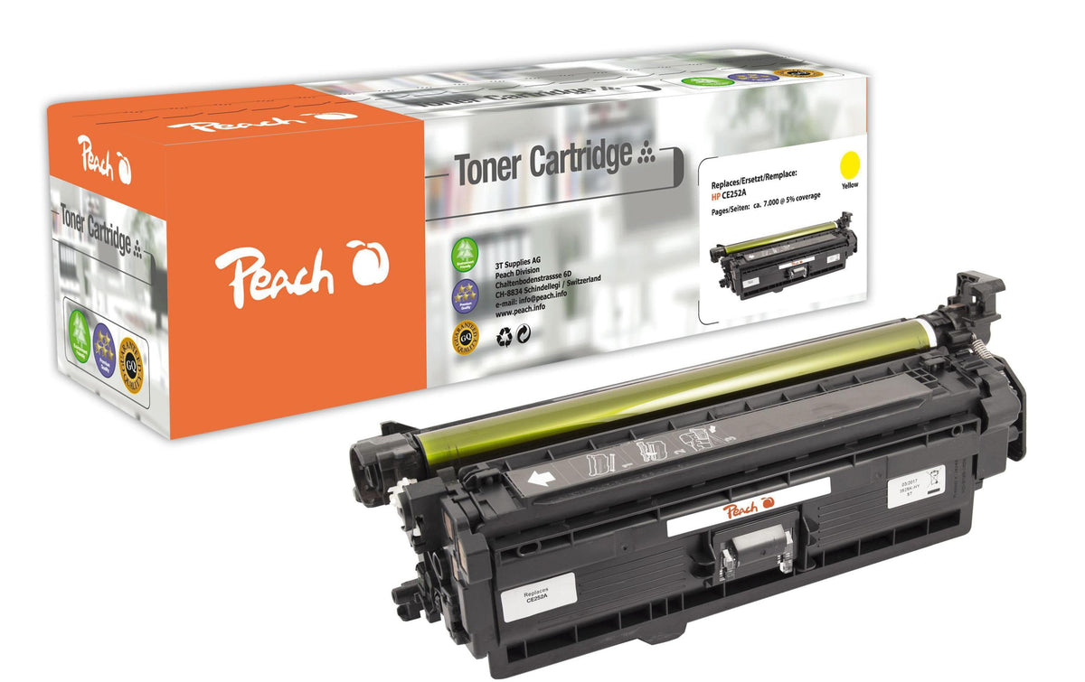 Peach, Toner HP Nr. 504A (CE252A) Yellow