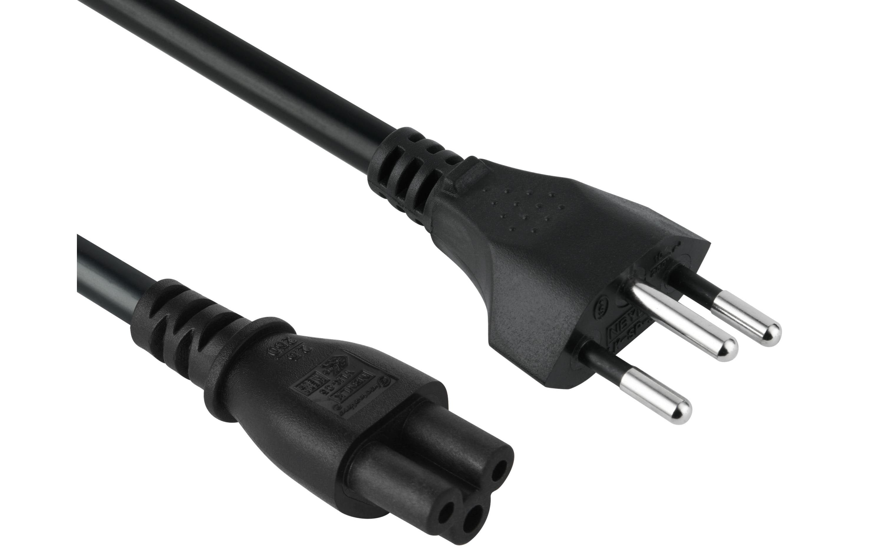 Diggelmann, Netzkabel 2.5 m C5 - T12 Schwar