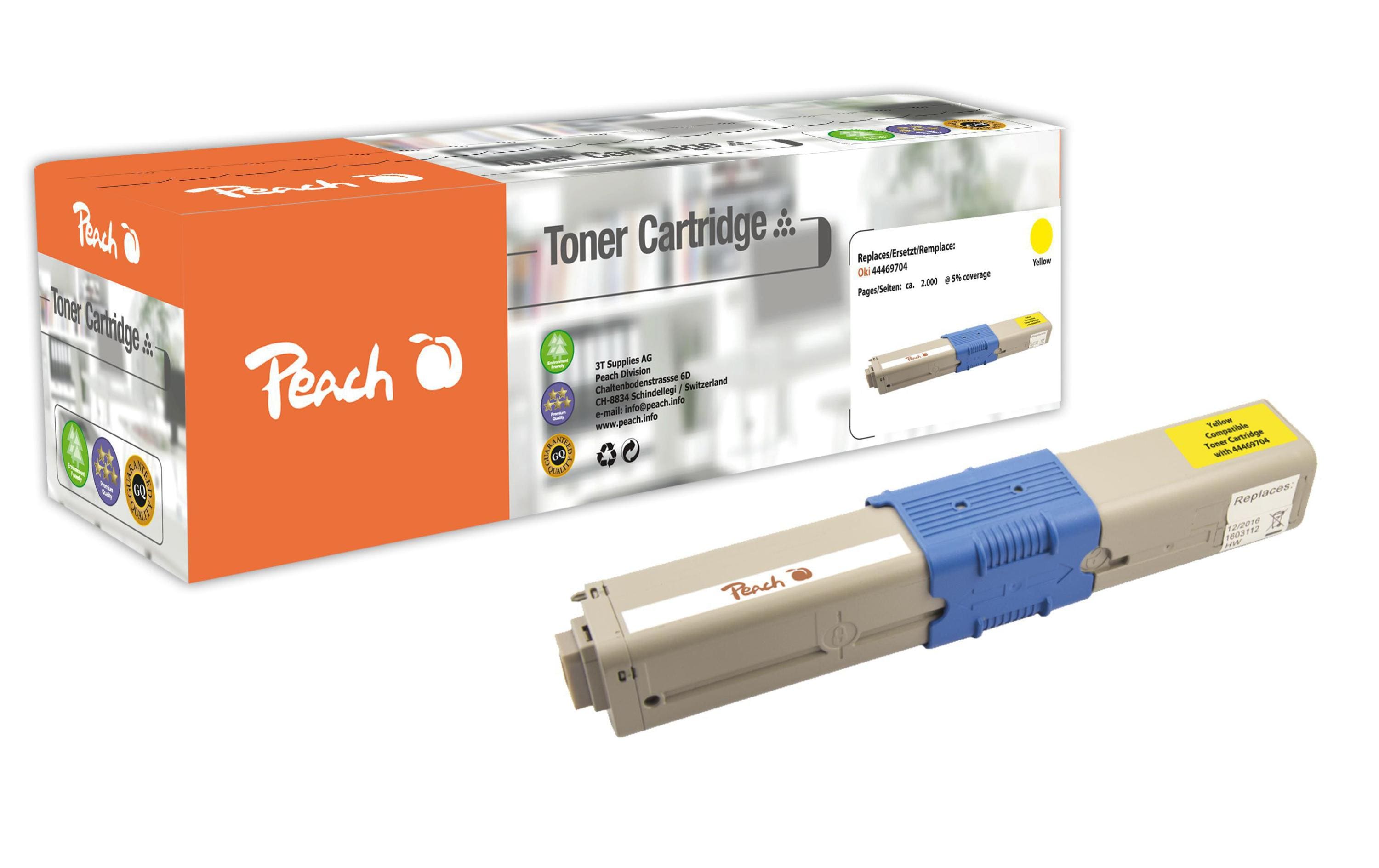 Peach, Toner OKI 44469704 Yellow