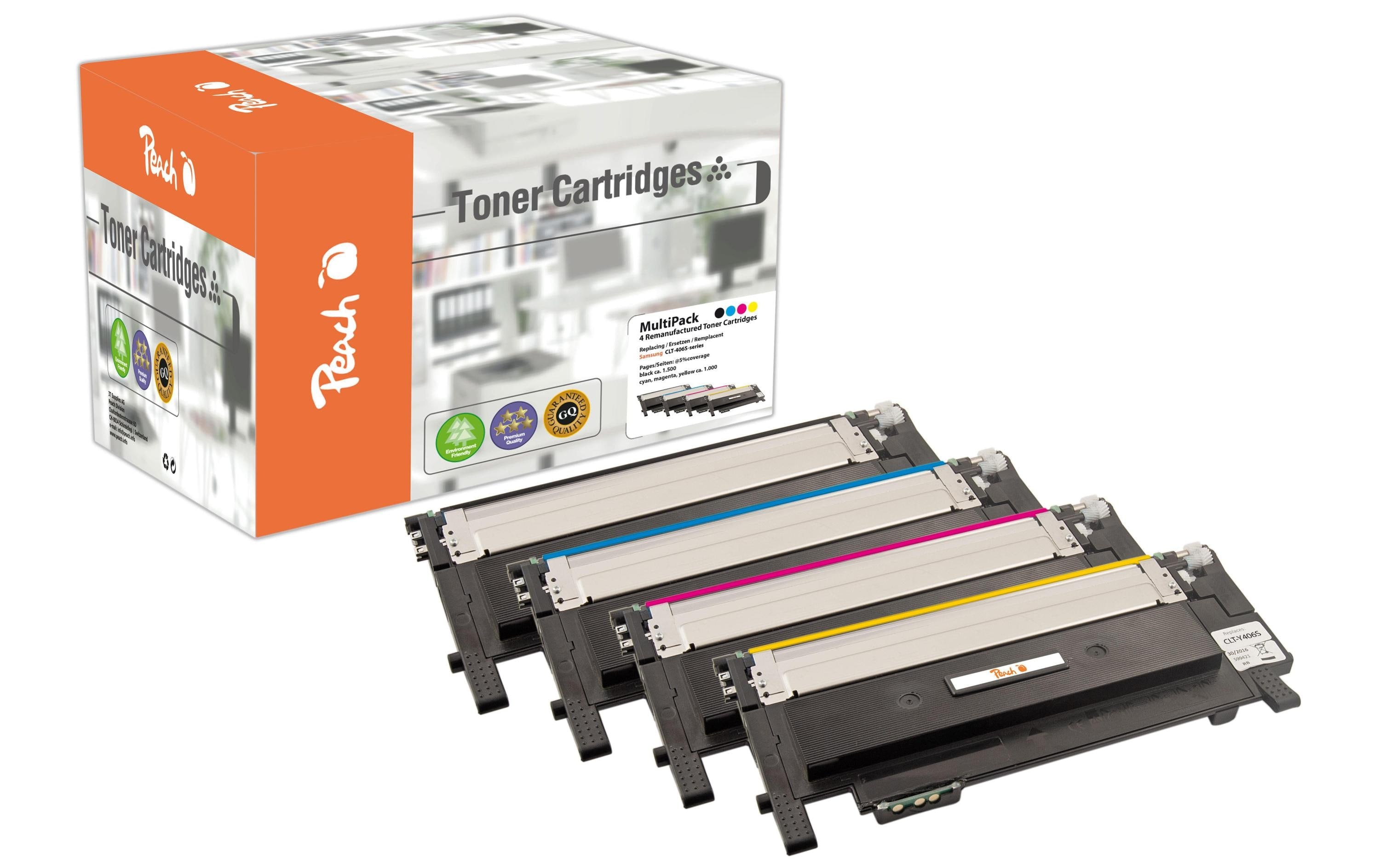 Peach, Tonerset Samsung CLT-406S BK, C, M,