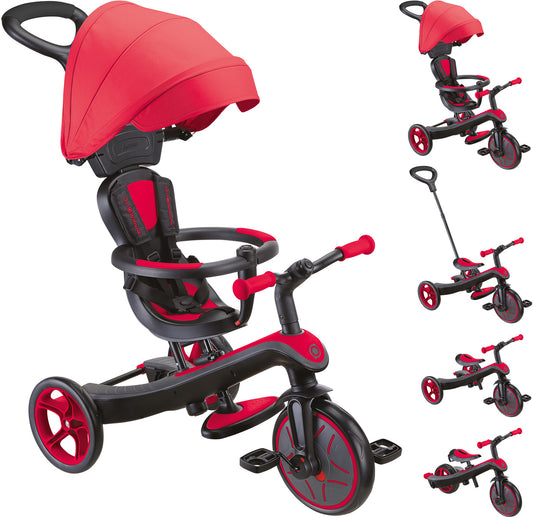 Globber | Trike Explorer 4 in 1 | Rosso