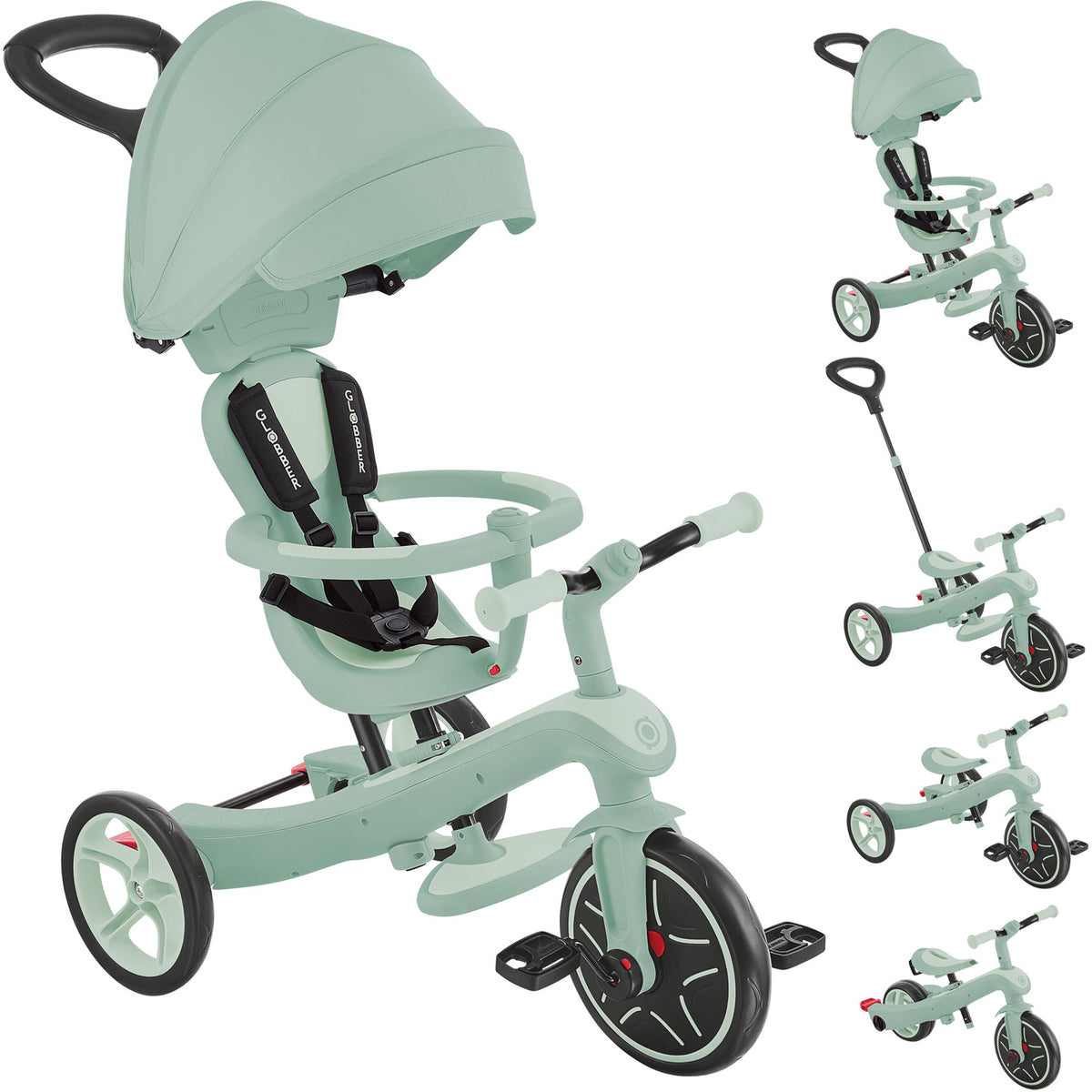 Globber Laufrad / Dreirad | Trike Explorer 4 in 1 Ecologic | Pistachio
