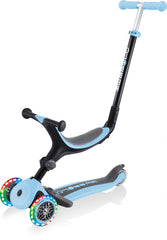 Globber Laufrad / Dreirad | GO UP Foldable Plus Lights | Pastel blau