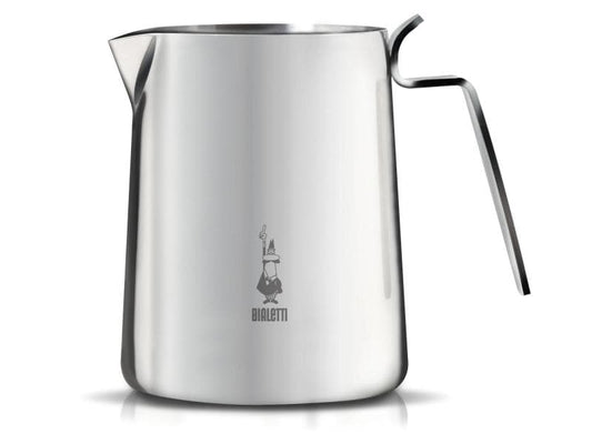 Bialetti | Milchkännchen 300 ml | Edelstahl mit schwarzem Kunststoff