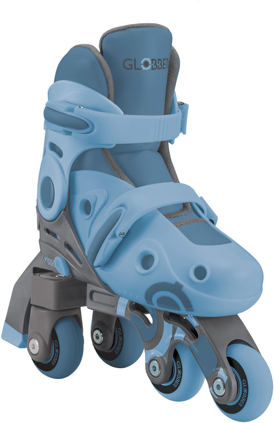 Globber | Pattini in linea 2 in 1 | Mis. 30-33 | Blu cenere