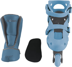 Globber | Inline Skate 2 in 1 | Gr. 26-29 | Aschblau