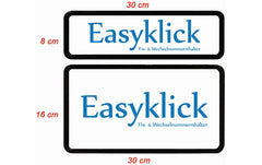 EASYKLICK Kennzeichenhalter Set