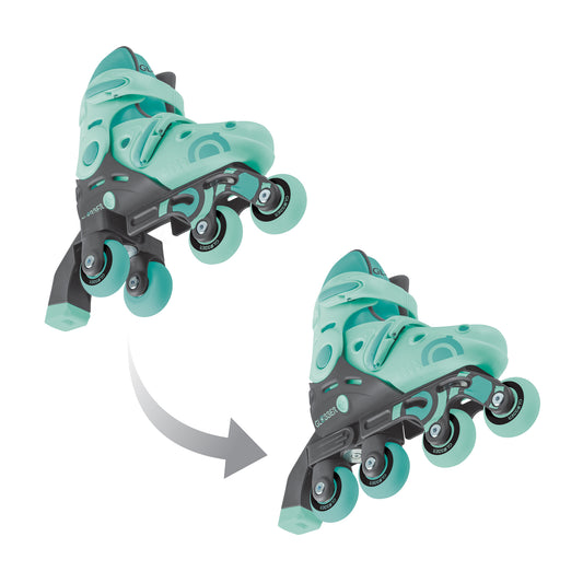 Globber | Pattini in linea 2 in 1 | Misura 26-29 | Menta