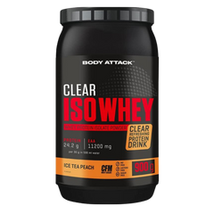 Body Attack | Clear Iso Whey | 900 g | Peach Ice Tea