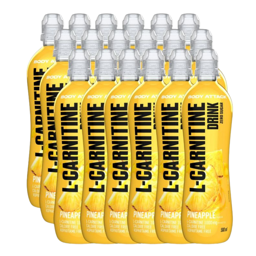 Body Attack | L-Carnitine Drink | 18 x 500 ml
