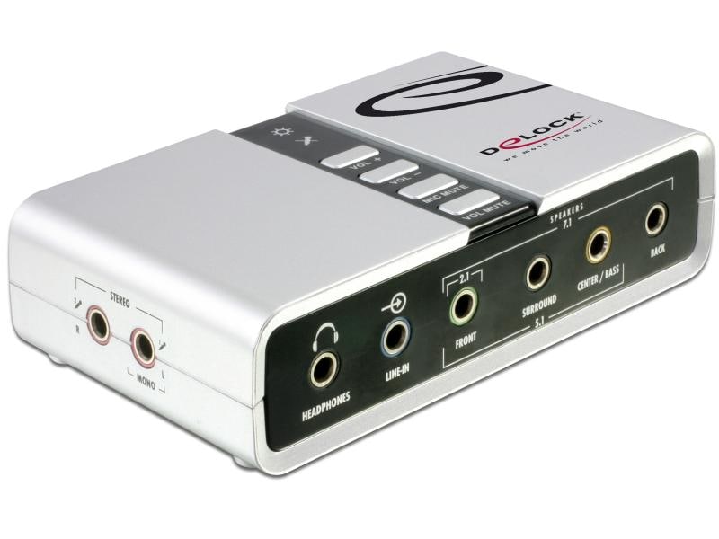 Delock | USB Sound Box 7.1 | In & Out, 48Khz, 7.1, S/PIF,AEX2.0