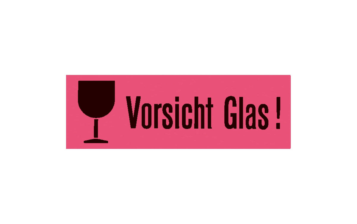 Herma Hinweisetiketten: Vorsicht Glas
