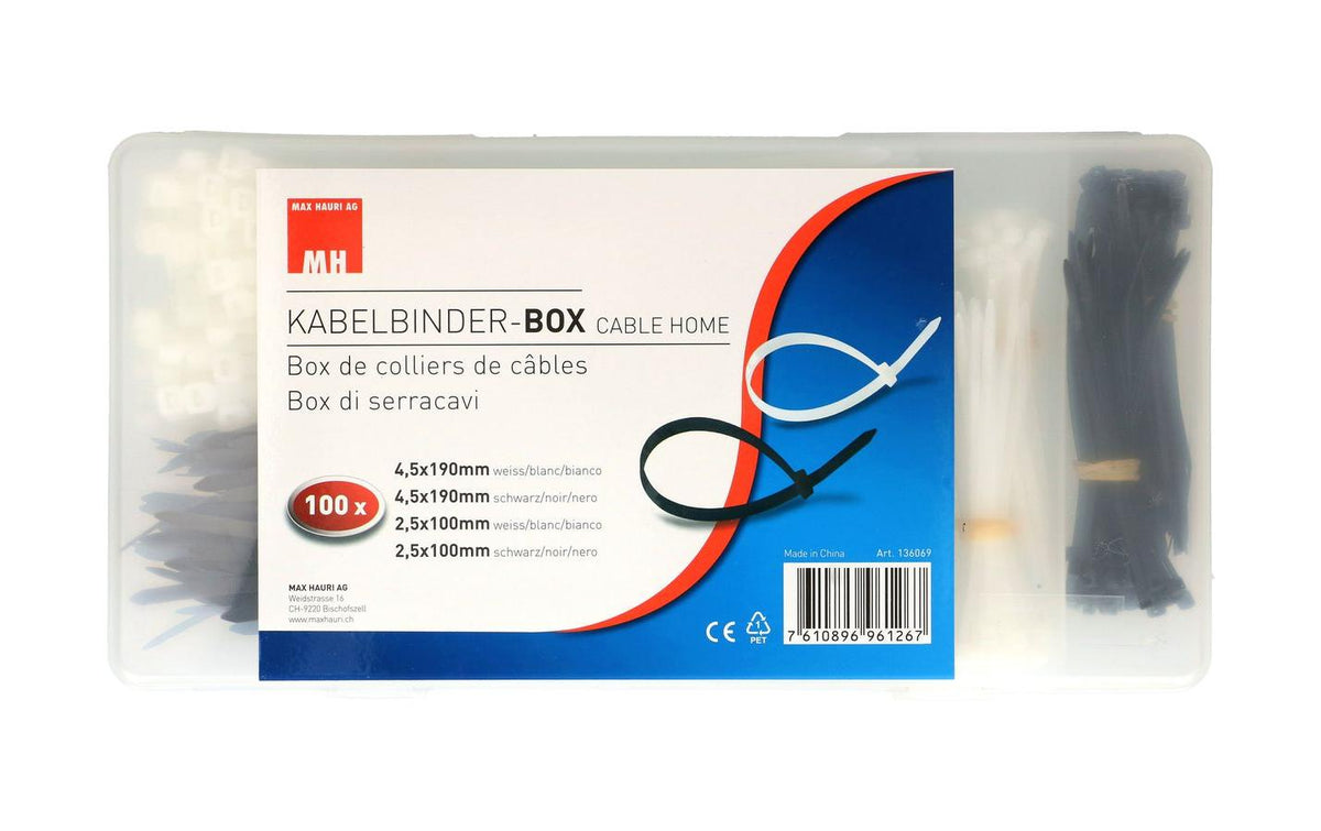 Max Haur iKabelbinderbox Set  400 Stück