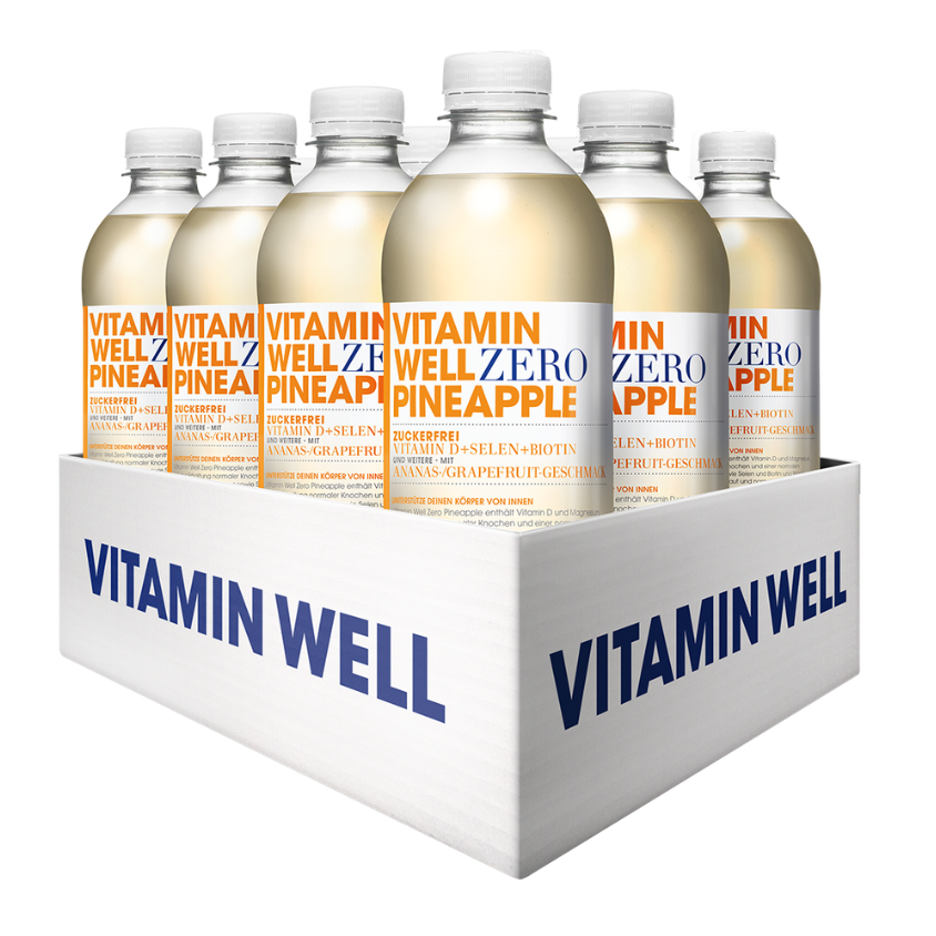 Vitamin Well | Zero | 12 x 500 ml | Ananas-Grapefruit