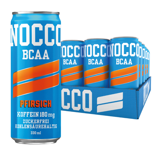 NOCCO | BCAA+ Caffeine Free | 24 x 330 ml | Pfirsich