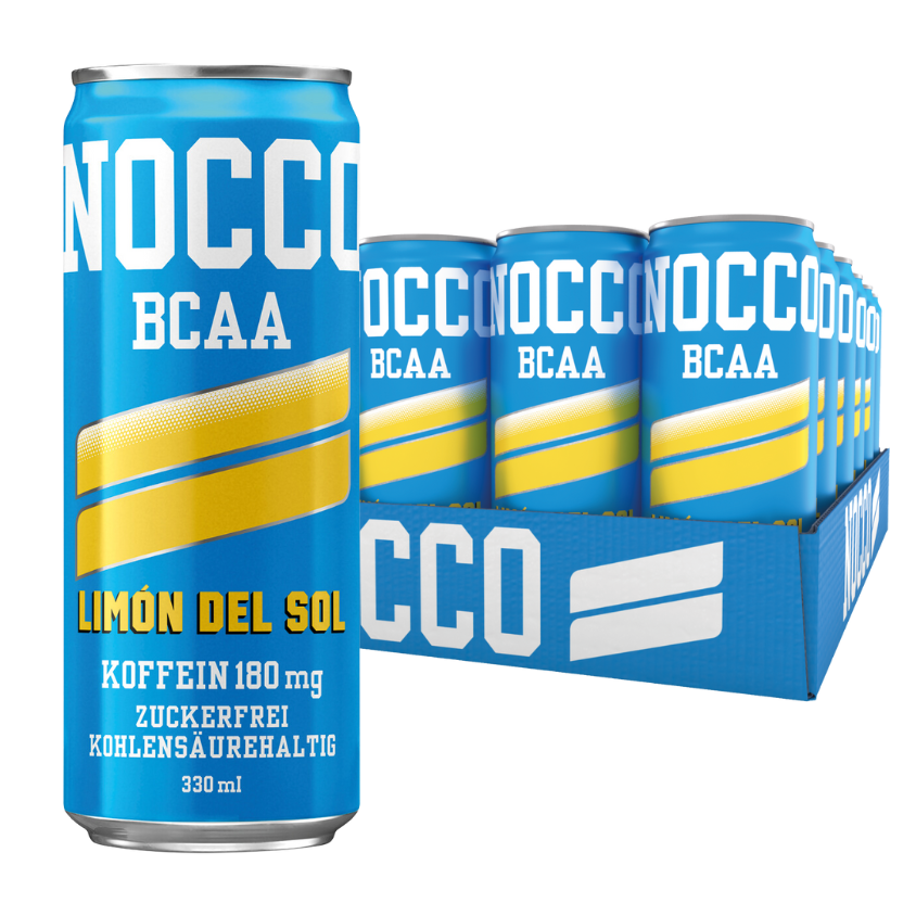 NOCCO | BCAA+ | 24 x 330 ml | Limon del Sol
