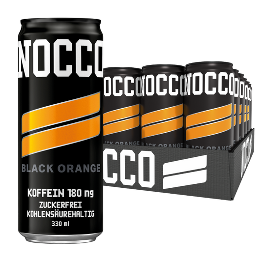 NOCCO | BCAA+ Caffeine Free | 24 x 330 ml | Black Orange