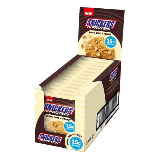 Snickers HiProtein Cookie (12x60G) White Choc & Peanut