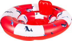 Swim Essentials | Baby-Schwimmsitz | 0-1 Jahre | Rot Weiss Wal