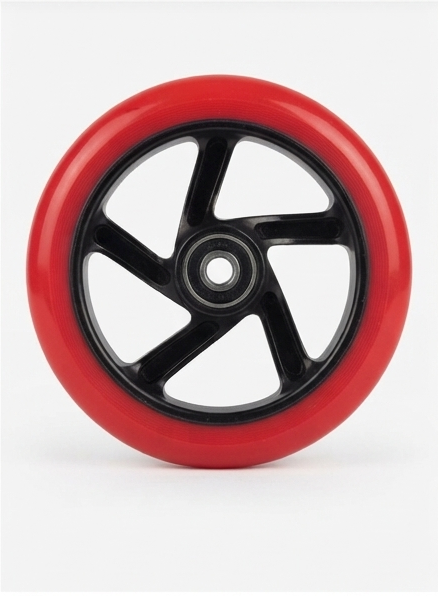 Cygnus | Wheel | 125mm | Schwarz Rot