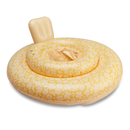 Swim Essentials | Siège de bain bébé 0-1 an | Fleurs jaunes