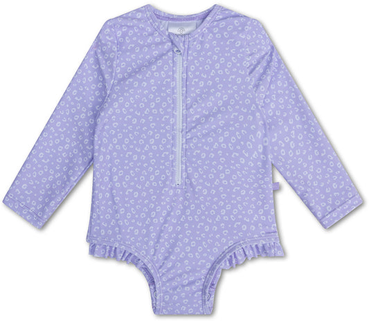 Swim Essentials | Costume da bagno ragazza 110/116 | Leopardo lilla