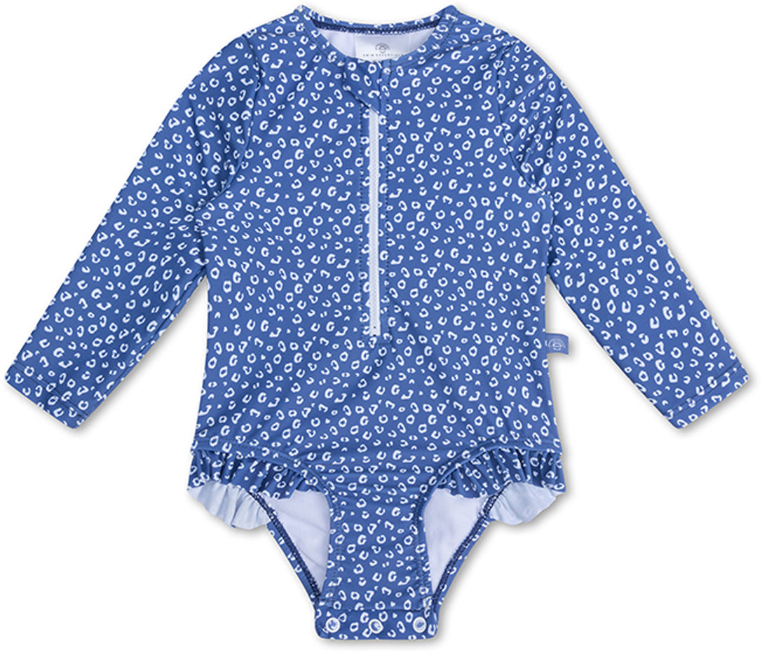 Swim Essentials | Schwimmanzug Mädchen | 98/104 | Blue Leopard