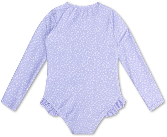 Swim Essentials | Costume da bagno ragazza 110/116 | Leopardo lilla