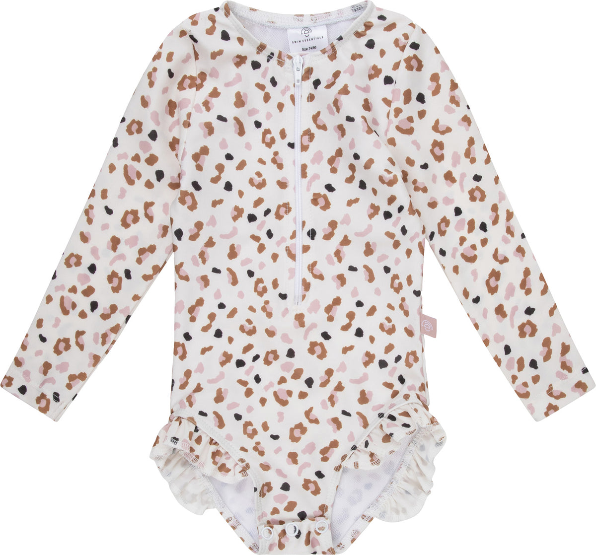 Swim Essentials | Costume da bagno bambina | 74/80 | Kaki Leopard