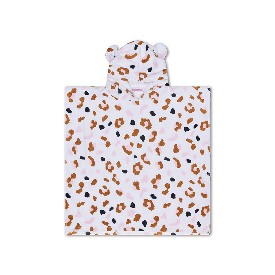 Swim Essentials | Luxe Beach Poncho | Kaki Leopard