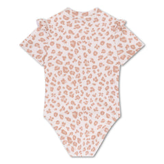 Swim Essentials | Schwimmanzug Mädchen | Beige Leopard