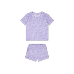 Swim Essentials | Jumpsuit Mädchen 110/116 | Lila Leopard