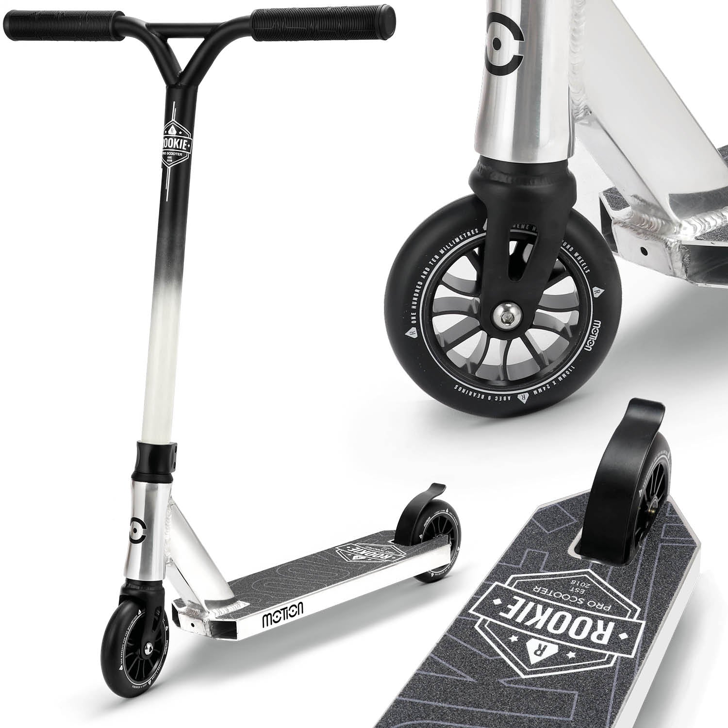 Motion Freestyle Scooter | Rookie Pro | Schwarz-weiss