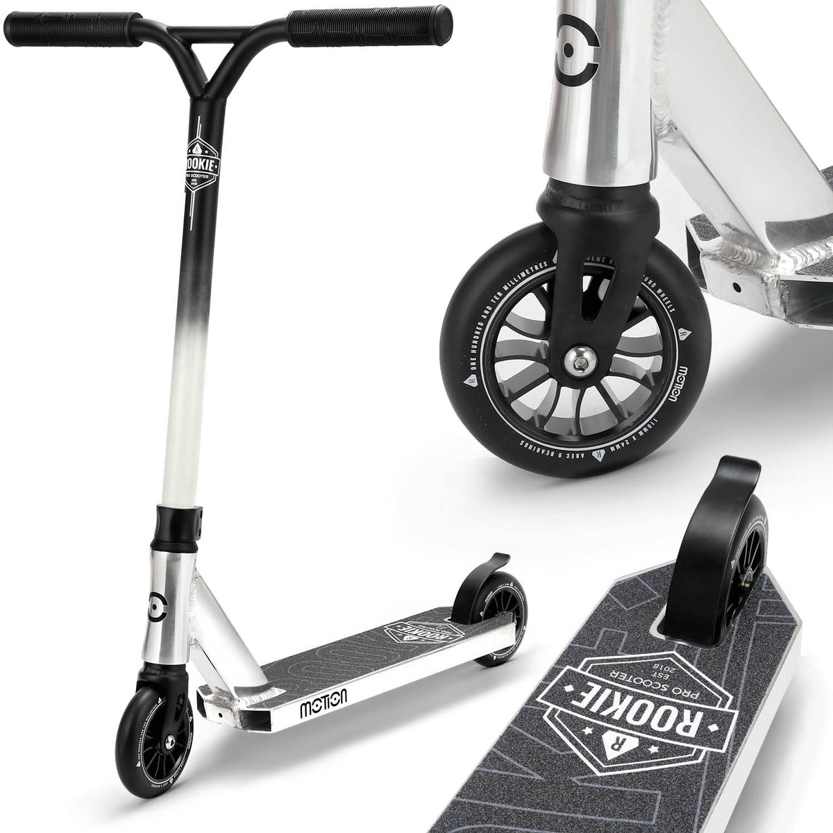 Motion Freestyle Scooter | Rookie Pro | Schwarz-weiss