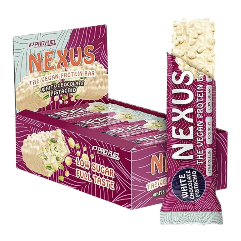 ProFuel | Nexus Protein Riegel | White Chocolate Pistachio | 12 x 30 g