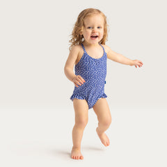 Swim Essentials | Badeanzug Mädchen | Blue Leopard