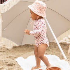 Swim Essentials | Schwimmanzug Mädchen | 86/92 | Pink Leopard