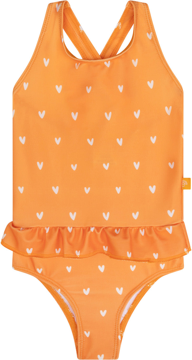 Swim Essentials | Costume da bagno bambina 74/80 | Orange Hearts