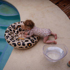 Swim Essentials | Baby-Schwimmsitz | 0-1 Jahre | Beige Leopard