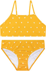 Swim Essentials | Maillot de bain fille | 86/92 | Cœurs orange