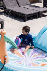 Swim Essentials | Badehose Jungs | 62/68 | Blue Orange Zebra