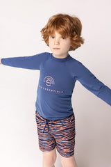 Swim Essentials | Badehose Jungs | Blue orange Zebra