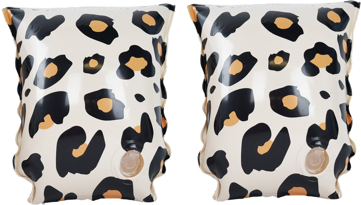 Swim Essentials | Schwimmflügel | 0-2 Jahre | Beige Leopard