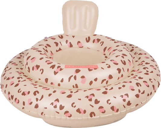 Swim Essentials | Siège de bain bébé 0-1 an | Vieux rose léopard
